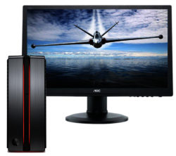 HP ENVY Phoenix 850-070na Gaming PC with G2460PQU Full HD 24